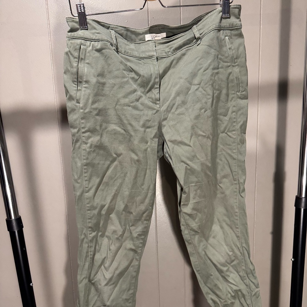 LOFT Army Green Trousers